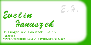 evelin hanuszek business card